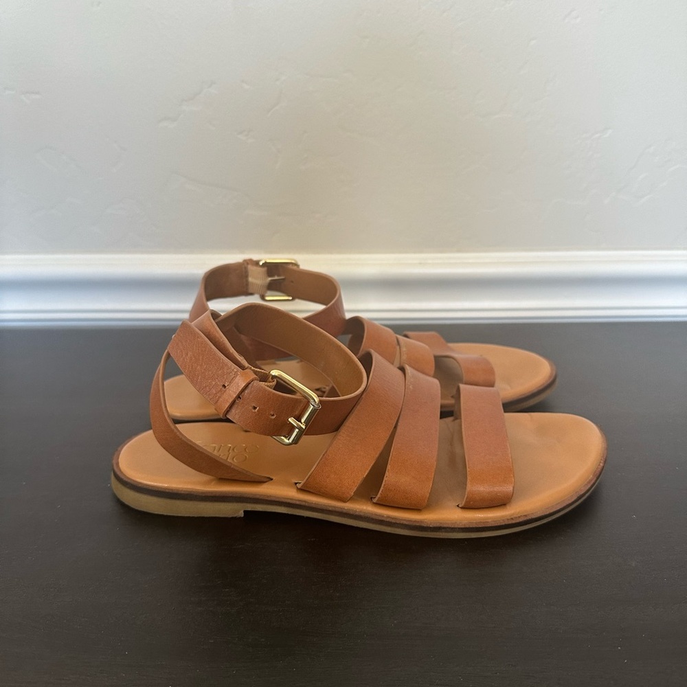 Franco Sarto Kyson Tan Leather Sandal - Picture 5 of 7